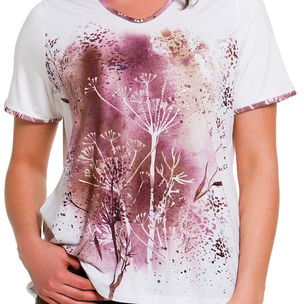 Tops & Plus NATURE’S IMPRESSION TOP PLUS SIZE TOPS WITH COPPER STUD ACCENTS